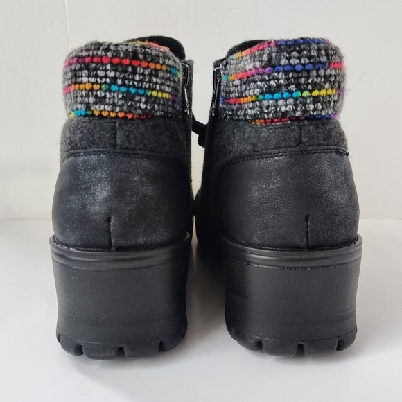 BEEZEES Brooklyn Boots 10 Black-Rain Chelsea Ankle NIB - Picture 4 of 10